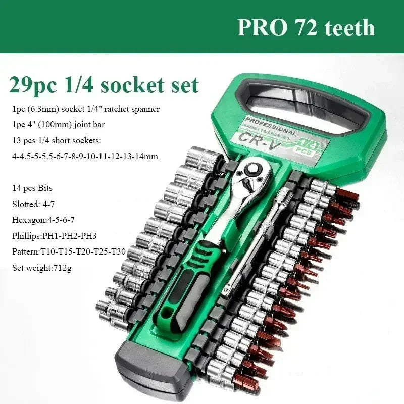 AutoFix™ Pro Socket Wrench Set: Precision Tools for Every Repair