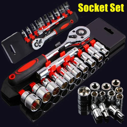 ProMax™ 14-Piece Alloy Ratchet Wrench & Socket Set