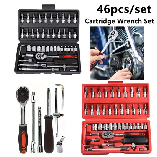 ProCraft™ 46-Piece Professional Socket Wrench & Ratchet Tool Set