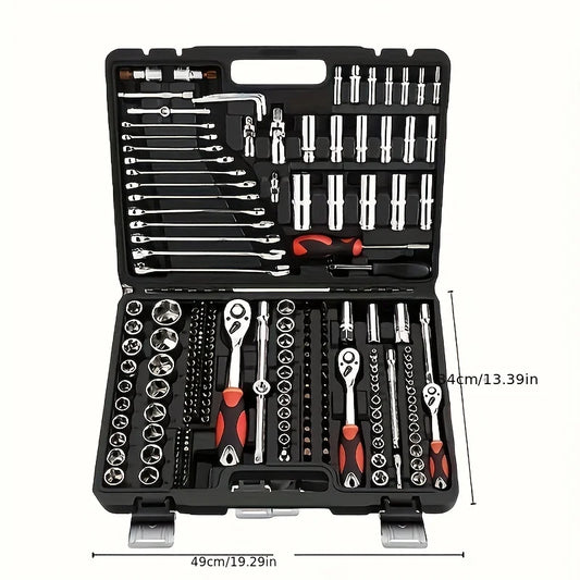 ProMaster™ 216-Piece Professional Socket & Ratchet Wrench Tool Set